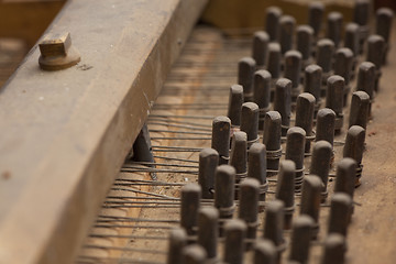 Image showing Inside piano