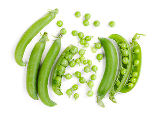 Image showing fresh green peas