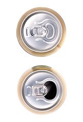 Image showing Two beer can on white background