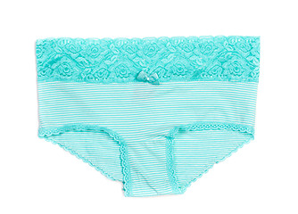 Image showing female striped lace panties