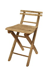 Image showing Old Folding Wooden Chair