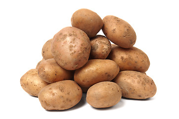 Image showing Stack of Potatoes