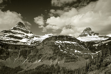 Image showing Sharp Peaks Glacier National Park