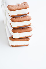 Image showing Ice cream biscuits