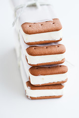 Image showing Ice cream biscuits