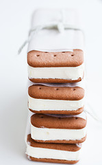 Image showing Ice cream biscuits