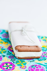 Image showing Ice cream biscuit