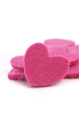 Image showing Romantic pink hearts