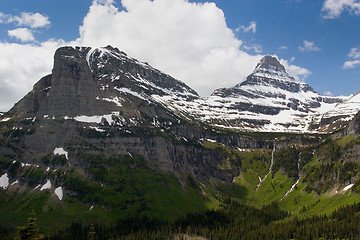 Image showing Two Peaks, Glacier National Park