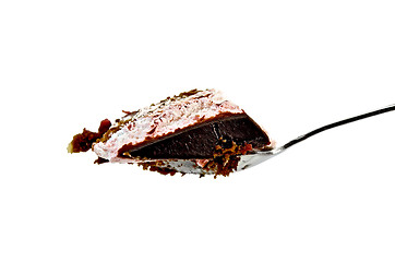 Image showing Cake on a spoon