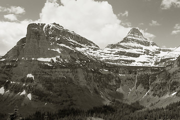Image showing Two Peaks, Glacier National Park