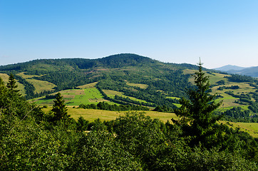 Image showing Beautiful green mountain landscape