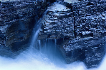 Image showing Waterfall in Moonlight