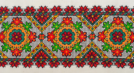 Image showing embroidered good by cross-stitch pattern