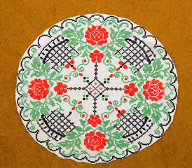 Image showing embroidered good by cross-stitch pattern