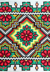 Image showing embroidered good by cross-stitch pattern