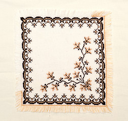 Image showing embroidered good by cross-stitch pattern