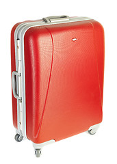 Image showing Red suitcase