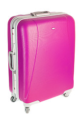 Image showing pink suitcase