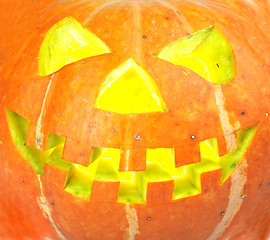 Image showing scary old jack-o-lantern