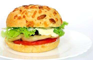 Image showing Veggie Burger