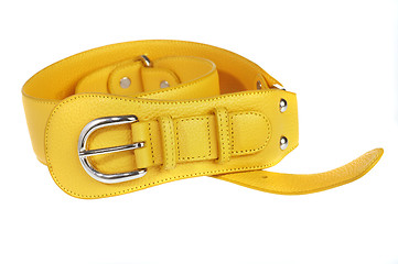 Image showing Yellow belt on a white background