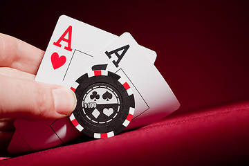 Image showing Two Aces