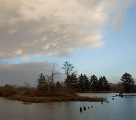 Image showing Lewis and Clark River near Sunset