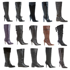 Image showing Autumn and winter female footwear