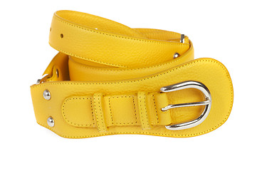 Image showing Yellow belt on a white background