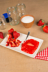 Image showing Strawberry marmalade