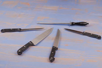 Image showing Assorted knives