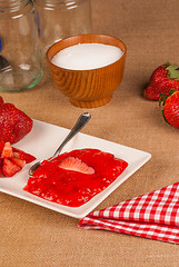 Image showing Strawberry marmalade