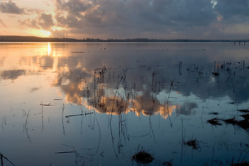 Image showing Sunset, Young's Bay, Oregon