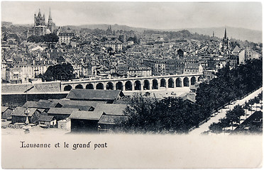 Image showing Lausanne Postcard