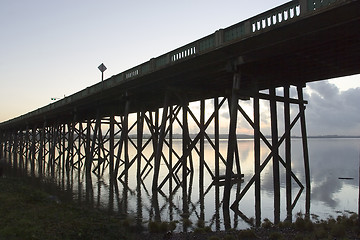 Image showing The Old Young's Bay Bridge