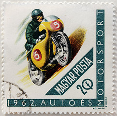 Image showing Motor-sport stamp