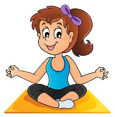 Image showing Image with yoga theme 1