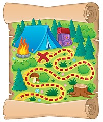 Image showing Camping theme map image 1