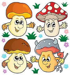 Image showing Mushroom theme collection 2