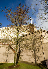 Image showing Church, Cross, and Blue Sky