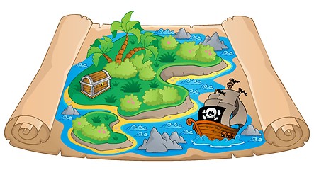 Image showing Treasure map theme image 4