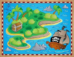 Image showing Theme with island and treasure 2