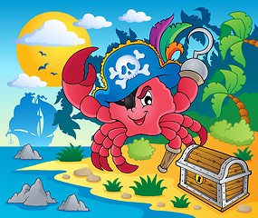 Image showing Pirate crab theme image 2