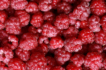 Image showing raspberries background