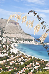 Image showing View of the mondello's gulf. Palermo