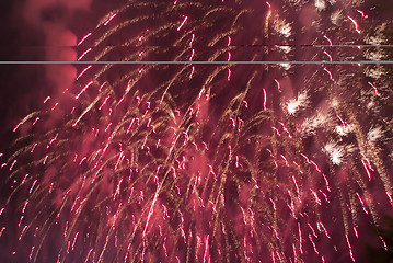 Image showing Colorful fireworks