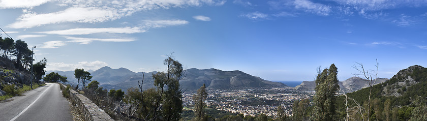 Image showing View of Palermo from Monte Pellegrino