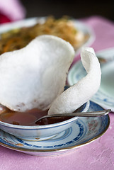 Image showing Prawn crackers- Chinese appetizer