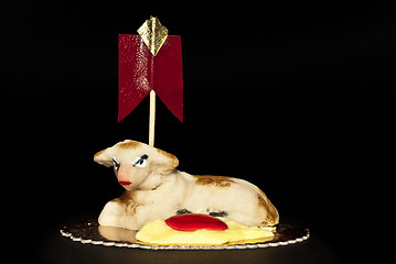 Image showing Sheep Marzipan- Easter cake- Sicily